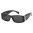 Locs Rectangle Men's Wholesale Sunglasses LOC91171-BK